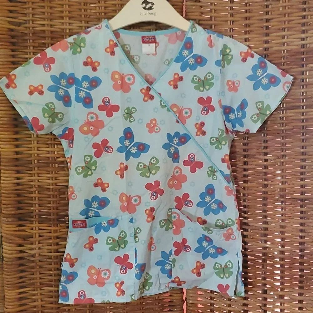 Dickies Butterfly Scrup Top XS